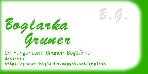 boglarka gruner business card